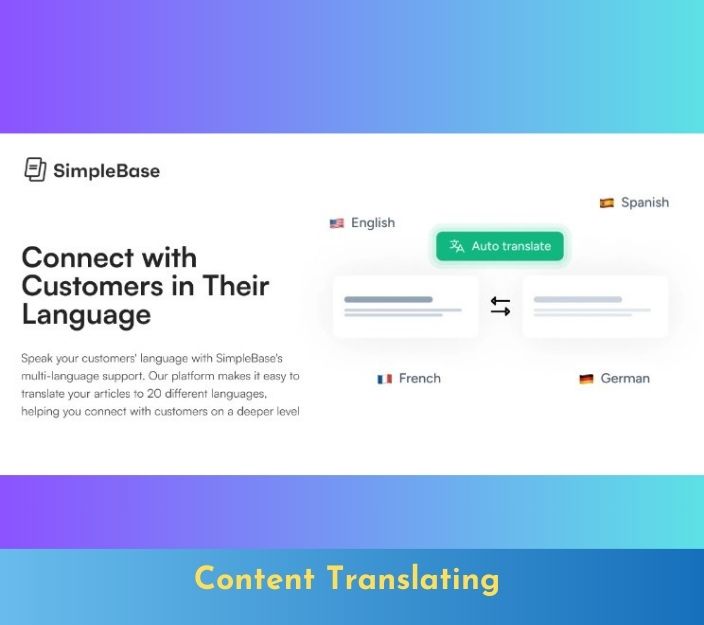 SimpleBase Lifetime deal review Content Translating